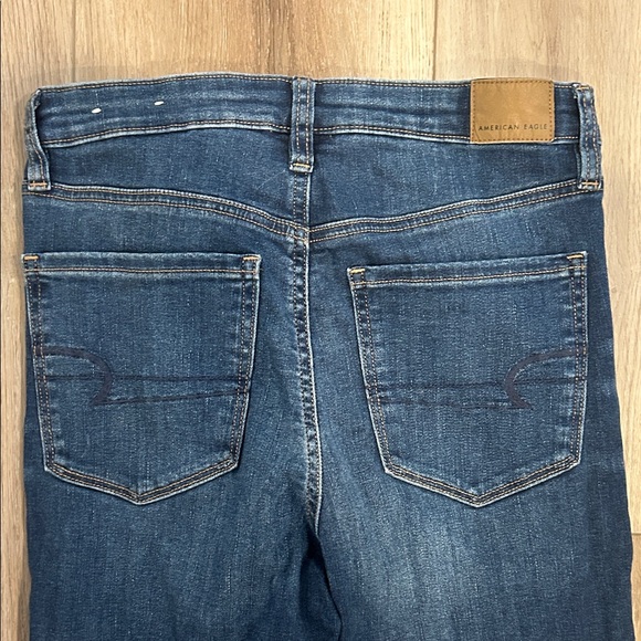 American Eagle Outfitters Women's Dark Blue Skinny Jeans - Picture 6 of 6